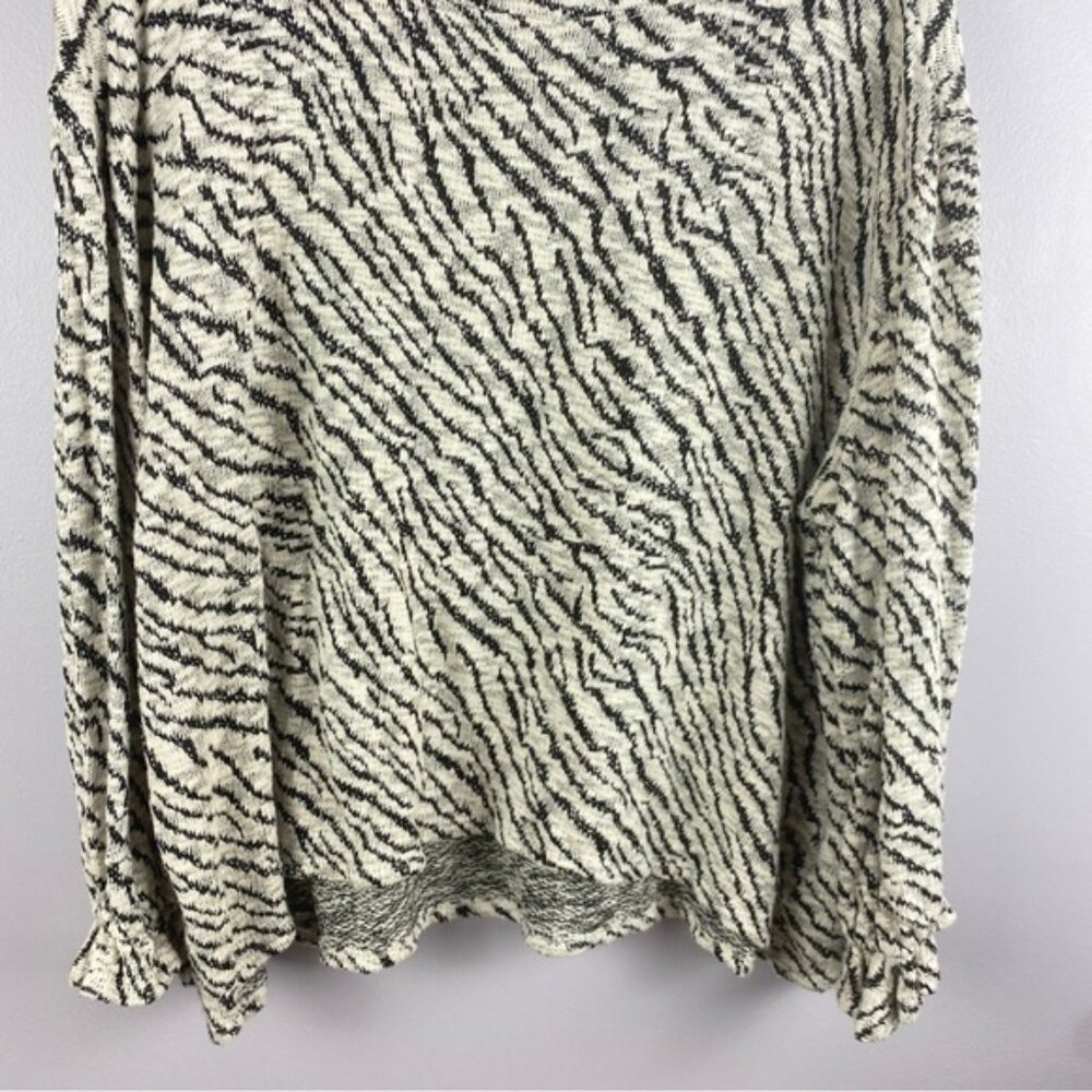 Zac&Rachel Zebra Print Cotton Blend Long Sleeve Sweater 2X - Picture 3 of 10